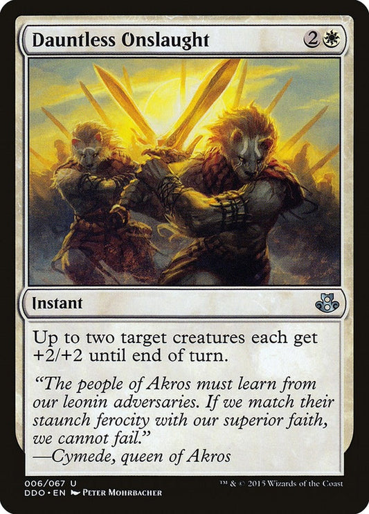 Image for Dauntless Onslaught (6) (Duel Decks: Elspeth vs. Kiora) - Magic: The Gathering