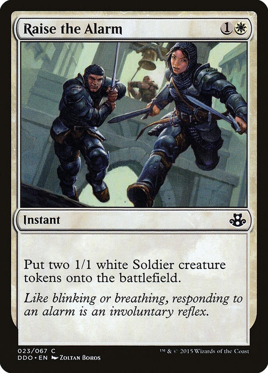 Image for Raise the Alarm (23) (Duel Decks: Elspeth vs. Kiora) - Magic: The Gathering