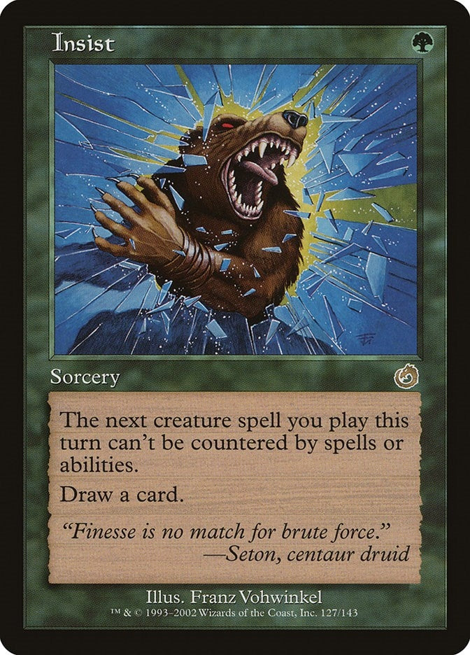 Image for Insist (127) (Torment) - Magic: The Gathering