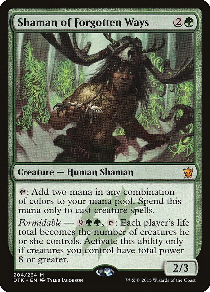 Image for Shaman of Forgotten Ways (204) (Dragons of Tarkir) - Magic: The Gathering
