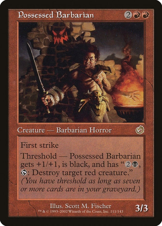 Image for Possessed Barbarian (111) (Torment) - Magic: The Gathering