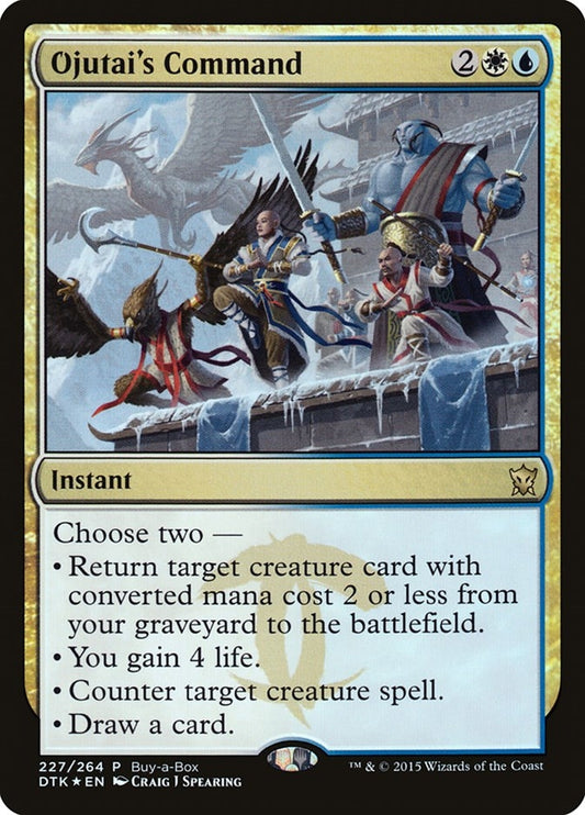 Image for Ojutai's Command (227) (Buy-A-Box Promos) - Magic: The Gathering