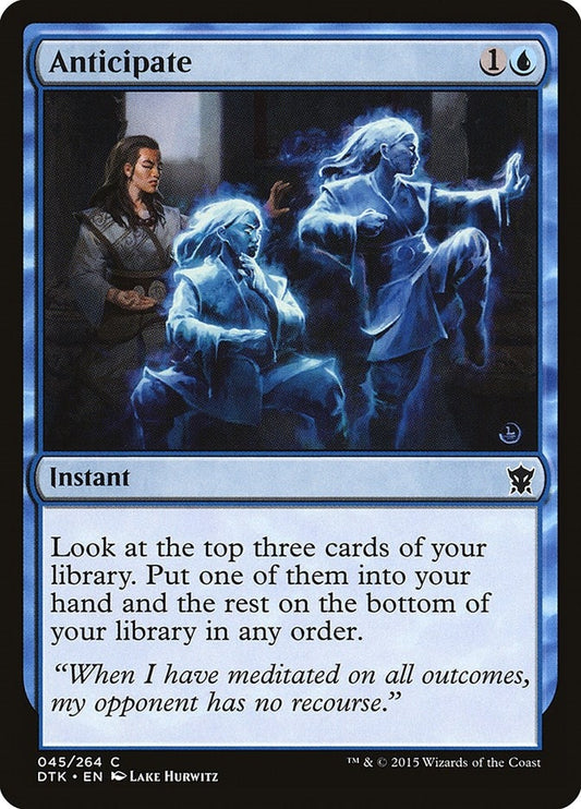 Image for Anticipate (45) (Dragons of Tarkir) - Magic: The Gathering