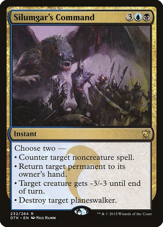 Image for Silumgar's Command (232) (Dragons of Tarkir) - Magic: The Gathering