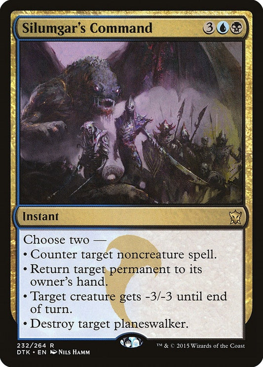 Image for Silumgar's Command (232) (Dragons of Tarkir) - Magic: The Gathering