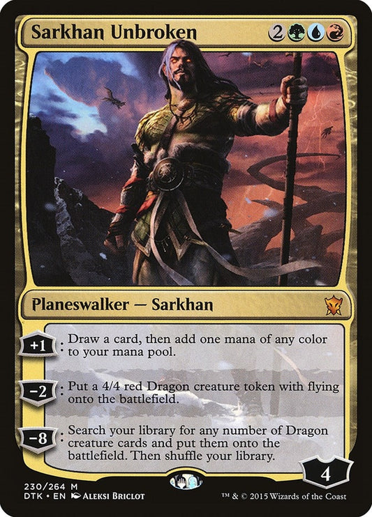 Image for Sarkhan Unbroken (230) (Dragons of Tarkir) - Magic: The Gathering
