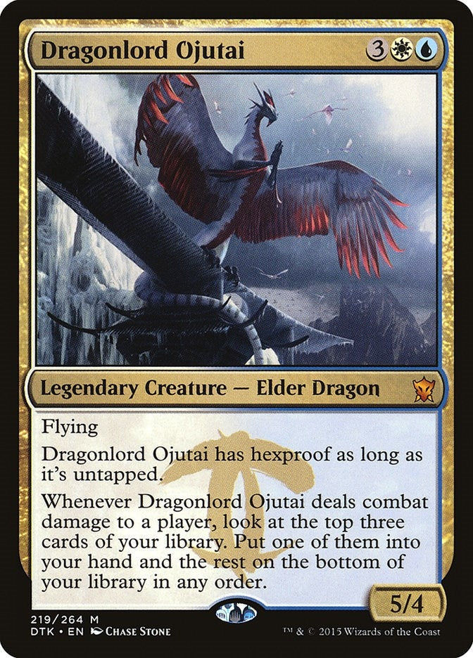 Image for Dragonlord Ojutai (219) (Dragons of Tarkir) - Magic: The Gathering