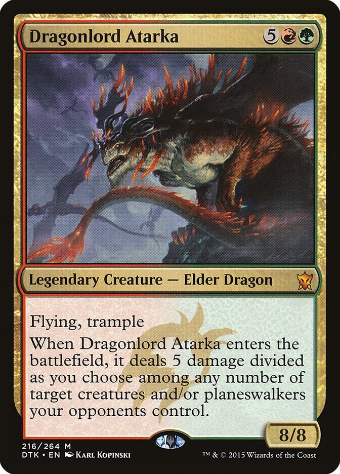 Image for Dragonlord Atarka (216) (Dragons of Tarkir) - Magic: The Gathering