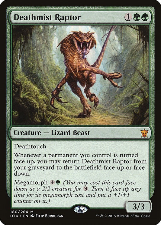 Image for Deathmist Raptor (180) (Dragons of Tarkir) - Magic: The Gathering