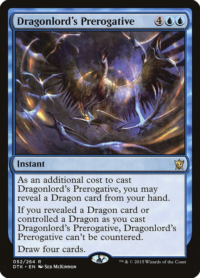 Image for Dragonlord's Prerogative (52) (Dragons of Tarkir) - Magic: The Gathering
