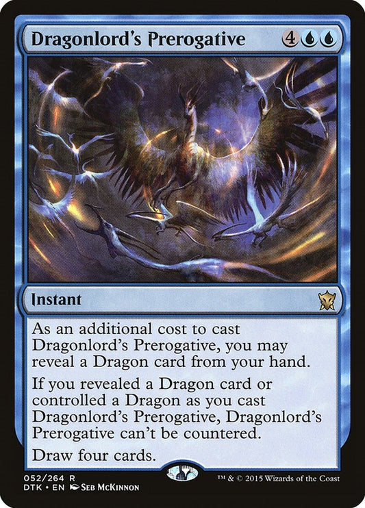 Image for Dragonlord's Prerogative (52) (Dragons of Tarkir) - Magic: The Gathering