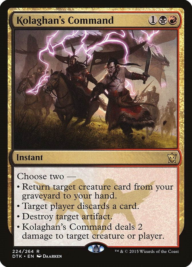 Image for Kolaghan's Command (224) (Dragons of Tarkir) - Magic: The Gathering