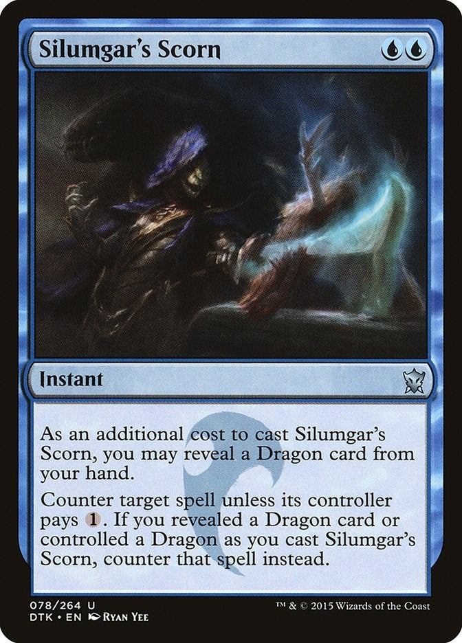 Image for Silumgar's Scorn (78) (Dragons of Tarkir) - Magic: The Gathering