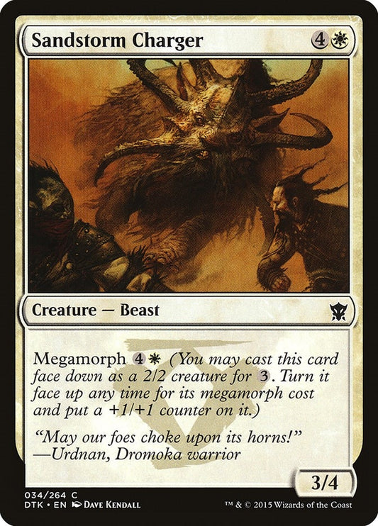 Image for Sandstorm Charger (34) (Dragons of Tarkir) - Magic: The Gathering