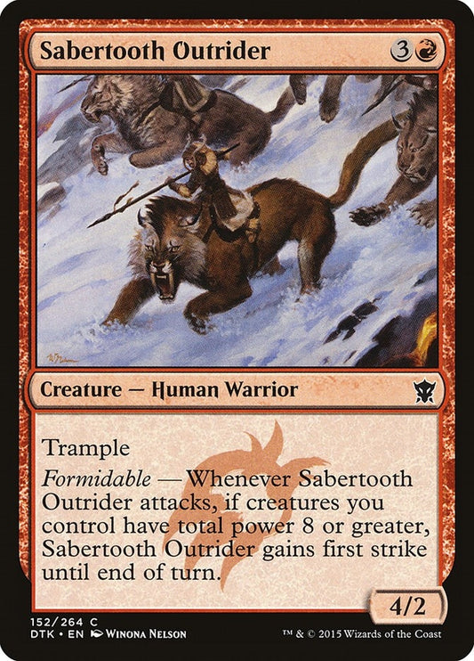 Image for Sabertooth Outrider (152) (Dragons of Tarkir) - Magic: The Gathering