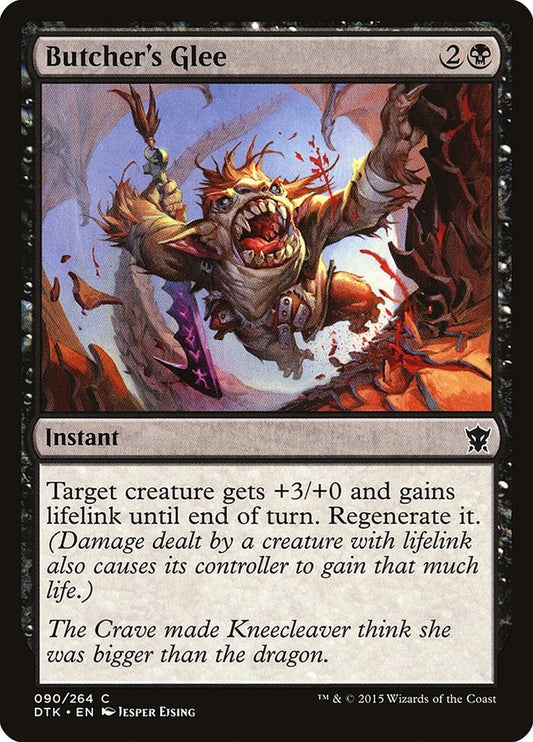 Image for Butcher's Glee (90) (Dragons of Tarkir) - Magic: The Gathering
