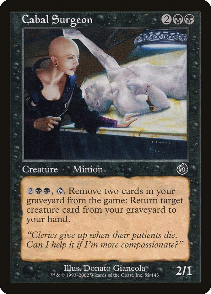 Image for Cabal Surgeon (52) (Torment) - Magic: The Gathering