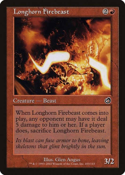 Image for Longhorn Firebeast (103) (Torment) - Magic: The Gathering