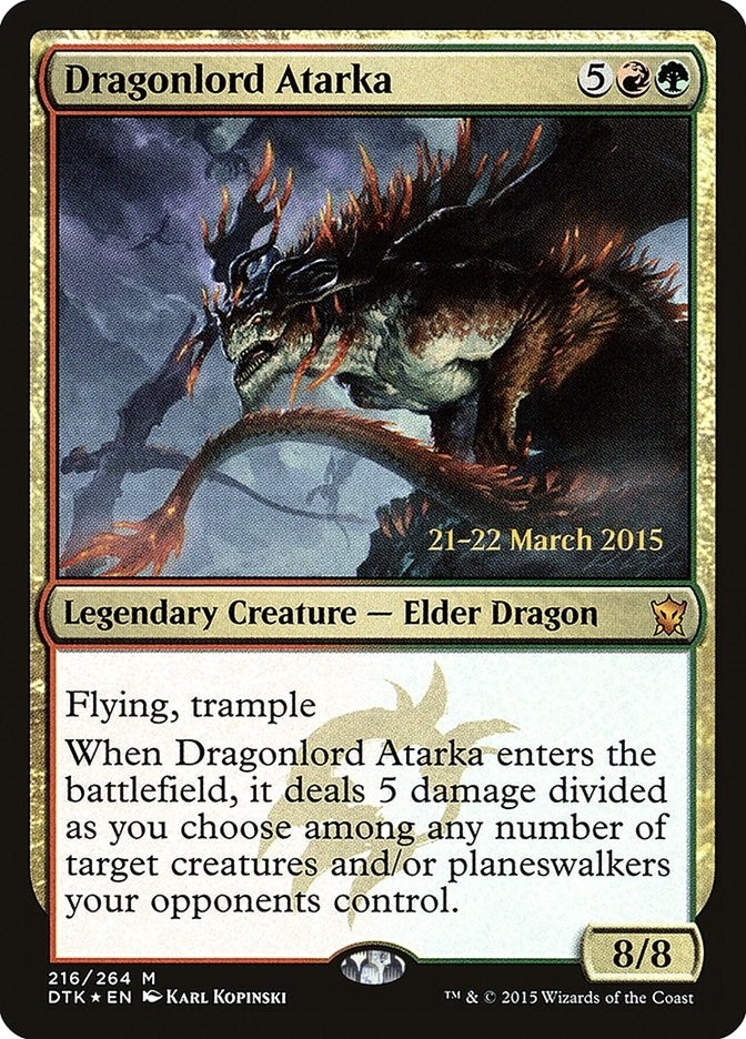 Image for Dragonlord Atarka (216) (Prerelease Cards) - Magic: The Gathering