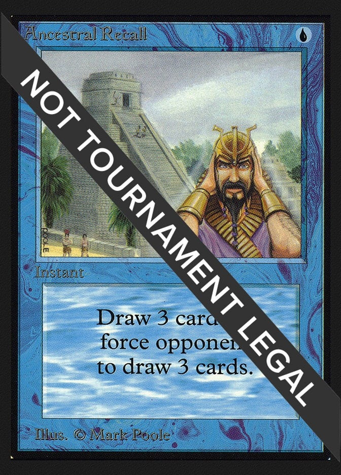 Image for Ancestral Recall (IE) (International Edition) - Magic: The Gathering