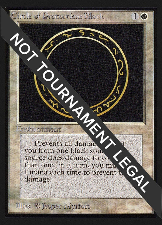 Image for Circle of Protection: Black (IE) (International Edition) - Magic: The Gathering