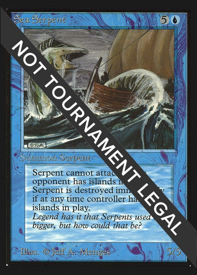 Image for Sea Serpent (IE) (International Edition) - Magic: The Gathering