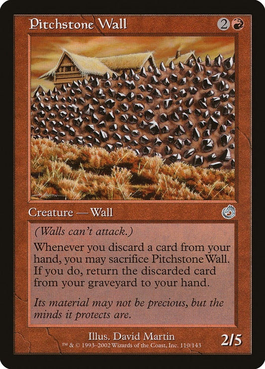 Image for Pitchstone Wall (110) (Torment) - Magic: The Gathering