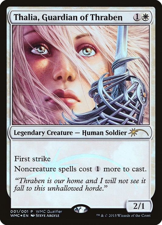 Image for Thalia, Guardian of Thraben (1) (WMCQ Promo Cards) - Magic: The Gathering