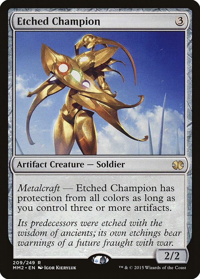Image for Etched Champion (209) (Modern Masters 2015) - Magic: The Gathering