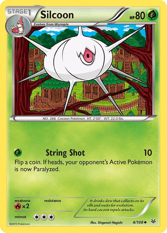 Image for Silcoon (4/108) (XY - Roaring Skies) - Pokemon