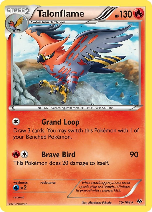 Image for Talonflame (15/108) (XY - Roaring Skies) - Pokemon