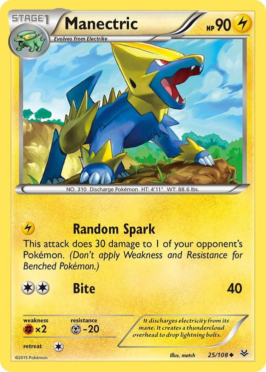 Image for Manectric (25/108) (XY - Roaring Skies) - Pokemon