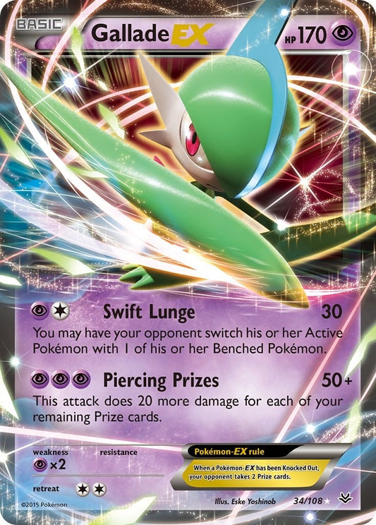 Image for Gallade EX (34/108) (XY - Roaring Skies) - Pokemon