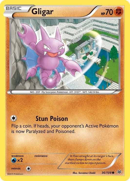 Image for Gligar (36/108) (XY - Roaring Skies) - Pokemon