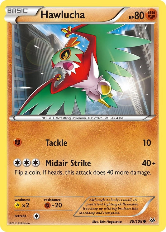 Image for Hawlucha (39/108) (XY - Roaring Skies) - Pokemon
