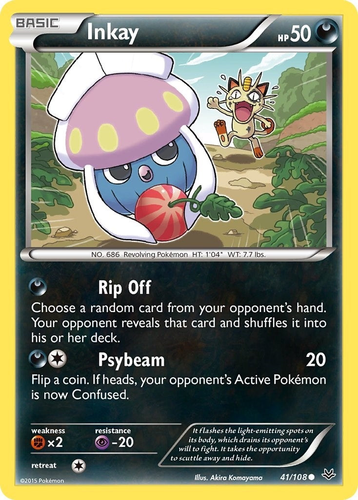 Image for Inkay (41/108) (XY - Roaring Skies) - Pokemon