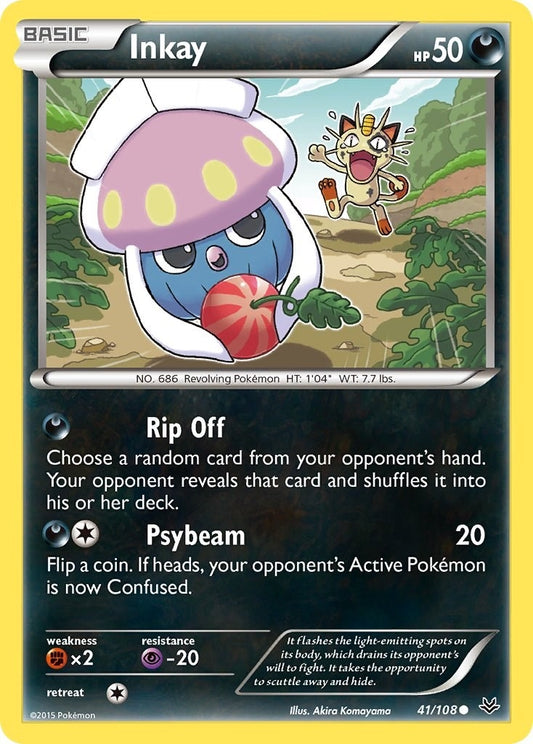Image for Inkay (41/108) (XY - Roaring Skies) - Pokemon