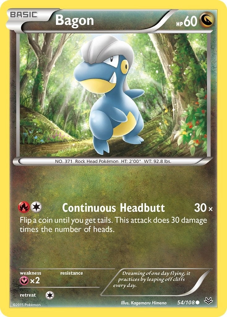 Image for Bagon (54) (54/108) (XY - Roaring Skies) - Pokemon