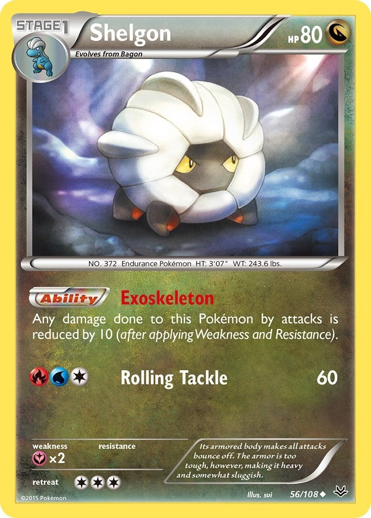 Image for Shelgon (56/108) (XY - Roaring Skies) - Pokemon