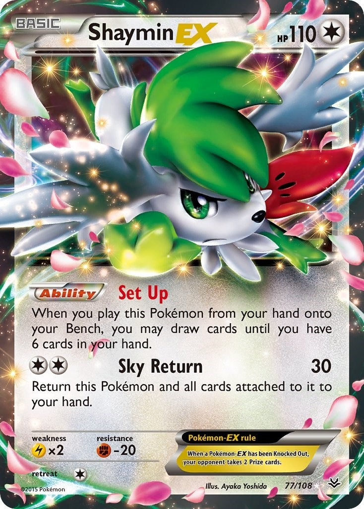 Image for Shaymin EX (77/108) (XY - Roaring Skies) - Pokemon