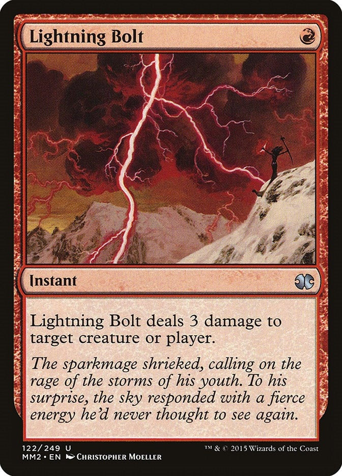 Image for Lightning Bolt (122) (Modern Masters 2015) - Magic: The Gathering