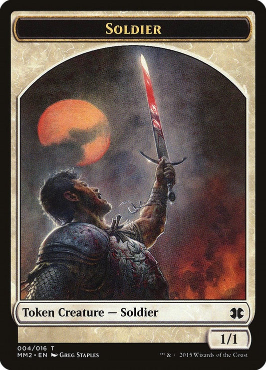 Image for Soldier Token (4) (Modern Masters 2015) - Magic: The Gathering