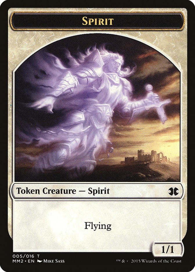 Image for Spirit Token (5) (Modern Masters 2015) - Magic: The Gathering
