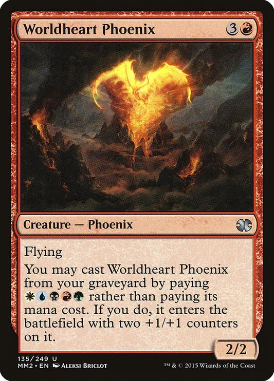 Image for Worldheart Phoenix (135) (Modern Masters 2015) - Magic: The Gathering