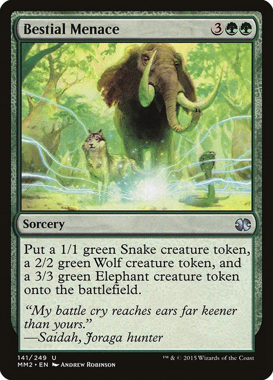Image for Bestial Menace (141) (Modern Masters 2015) - Magic: The Gathering