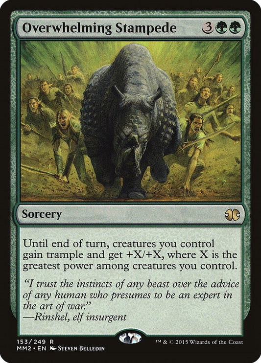 Image for Overwhelming Stampede (153) (Modern Masters 2015) - Magic: The Gathering