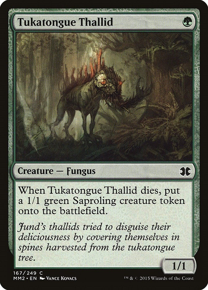 Image for Tukatongue Thallid (167) (Modern Masters 2015) - Magic: The Gathering