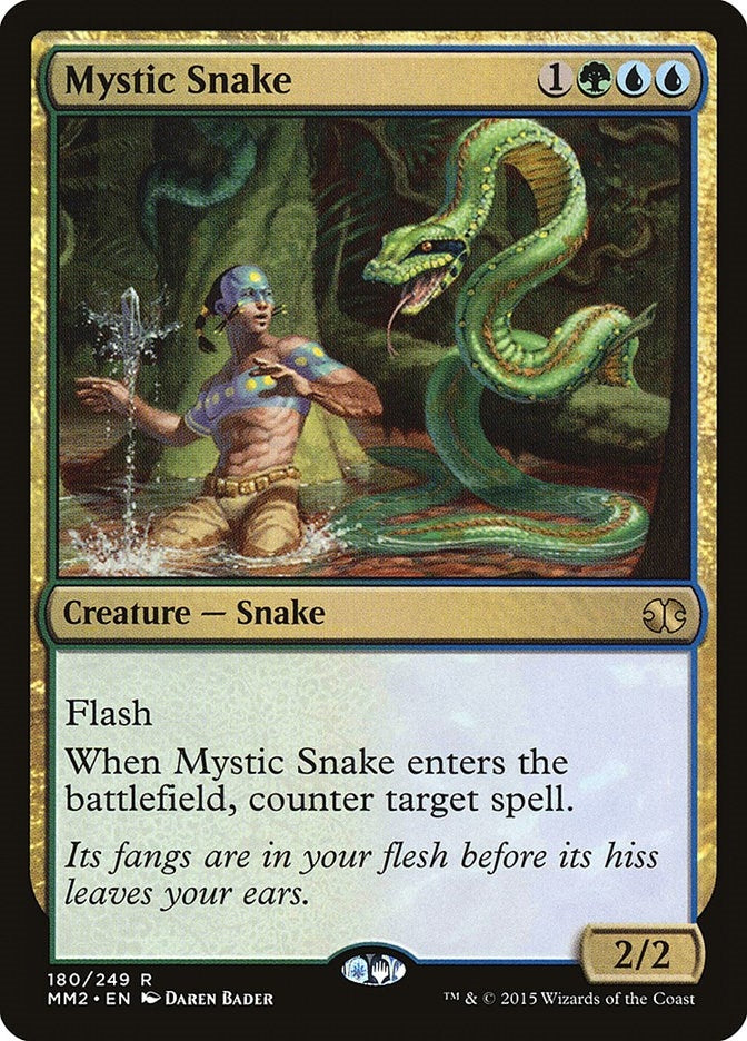 Image for Mystic Snake (180) (Modern Masters 2015) - Magic: The Gathering