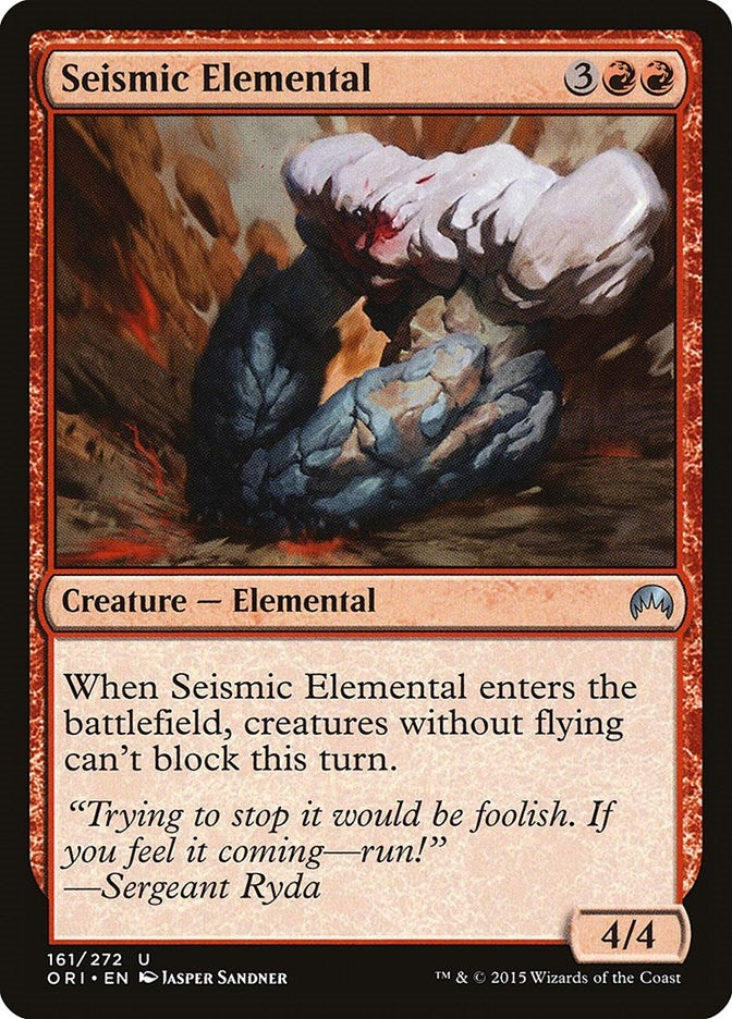 Image for Seismic Elemental (161) (Magic Origins) - Magic: The Gathering