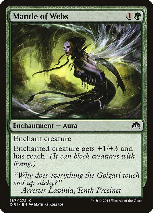 Image for Mantle of Webs (187) (Magic Origins) - Magic: The Gathering